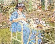 Frieseke, Frederick Carl Breakfast in the Garden painting